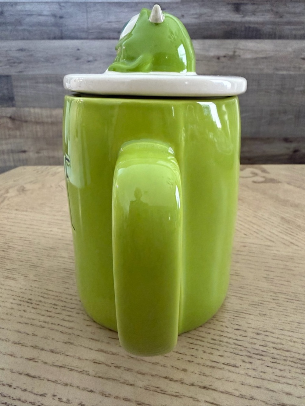 Ceramic mug, Rae Dunn x Disney Pixar Monsters Inc. MIKE Wazowski with character - Picture 8 of 16